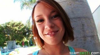 Sexy Brunette Haley Sweet Shaved Pussy Fucked