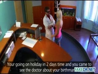 Birthmark Examination On A Hot Blonde With Penis