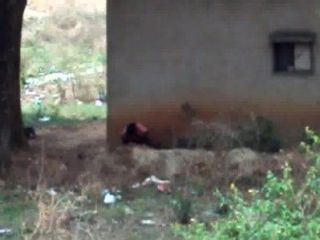 Desi Lady Pissing Behind Her House 2