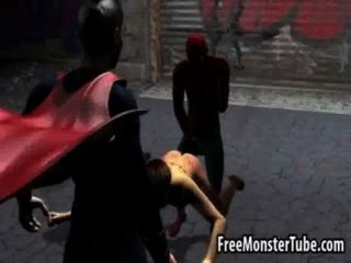 Foxy 3d Babe Getting Fucked Hard By Spiderman