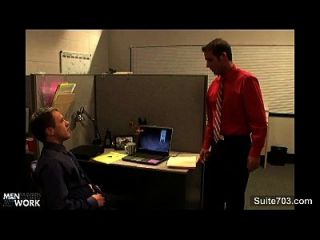 Horny Office Gays Screwing Asses In The Office