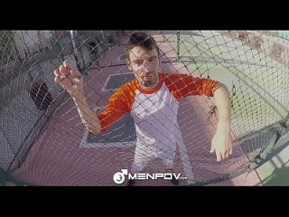Hd Menpov - Baseball Player Takes Hard Bat In The Ass