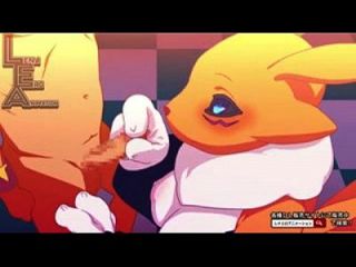 Renamon And Kyubimon Hentai Animation