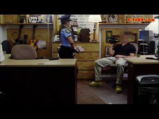Busty And Big Ass Police Officer Nailed By Pawn Man For Cash