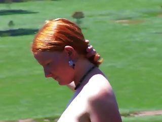 Real Redhead Isadora Pink Tits Hairy Red Bush Pale Skin 3