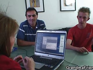 Granny Fucked By Two Jobless Guys