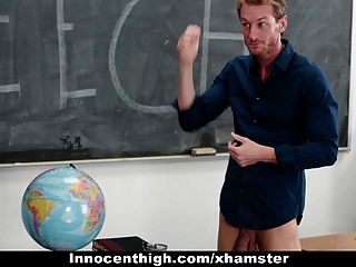 Innocenthigh - Shy Schoolgirl Fucks Her Speech Teacher