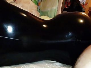 Sex With My Wife In Black Latex Catsuit