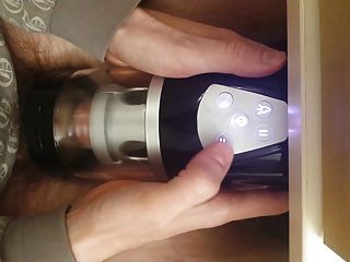 Cumming With My Automatic Piston Stroker Telescopic Lover