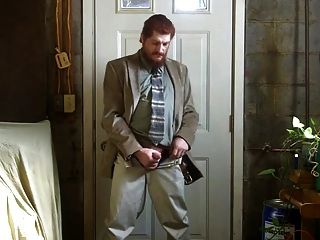 Str8 Israeli Daddy Jerk Off In Suit