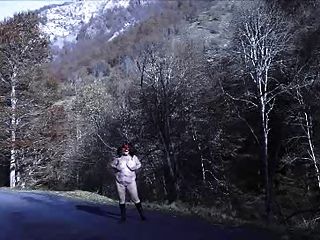 Brenda Nude On A Mountain Road