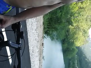 Str8 Bike Ride Guy Stroke & Cum