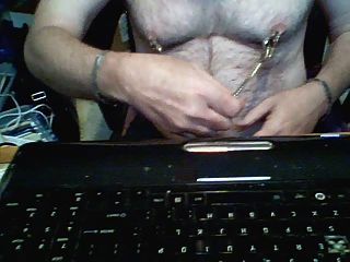 Nipple Torture Glass Dildo In Ass Magic Wand And Cum