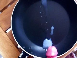 10 Spurts Of Cum In A Frying Pan