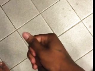 Black Guy Jerking In Public Bathroom
