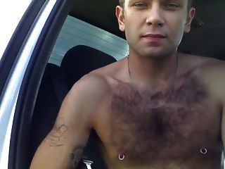 Horny Hunks In Car 10