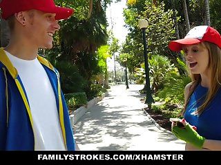 Familystrokes- Misty Look-alike Blows Brother For Pokemongo