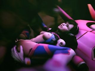 Overwatch Dva Banged By Monster