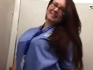 Chubby Redhead Nurse Shows Off