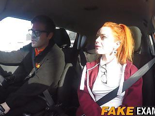Young Redhead Slut Pussy Examined At Her Driving Test