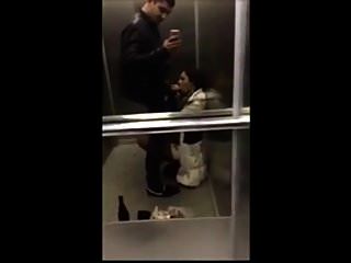 Elevator Blowjob