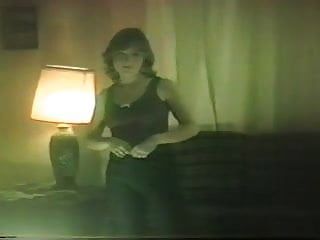 80s Girl Strips In Living Room